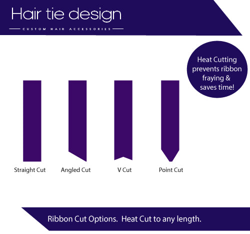CUSTOM PRINT CUT Hair Ribbon | Heat Cut Hair Ribbon | School Ribbon