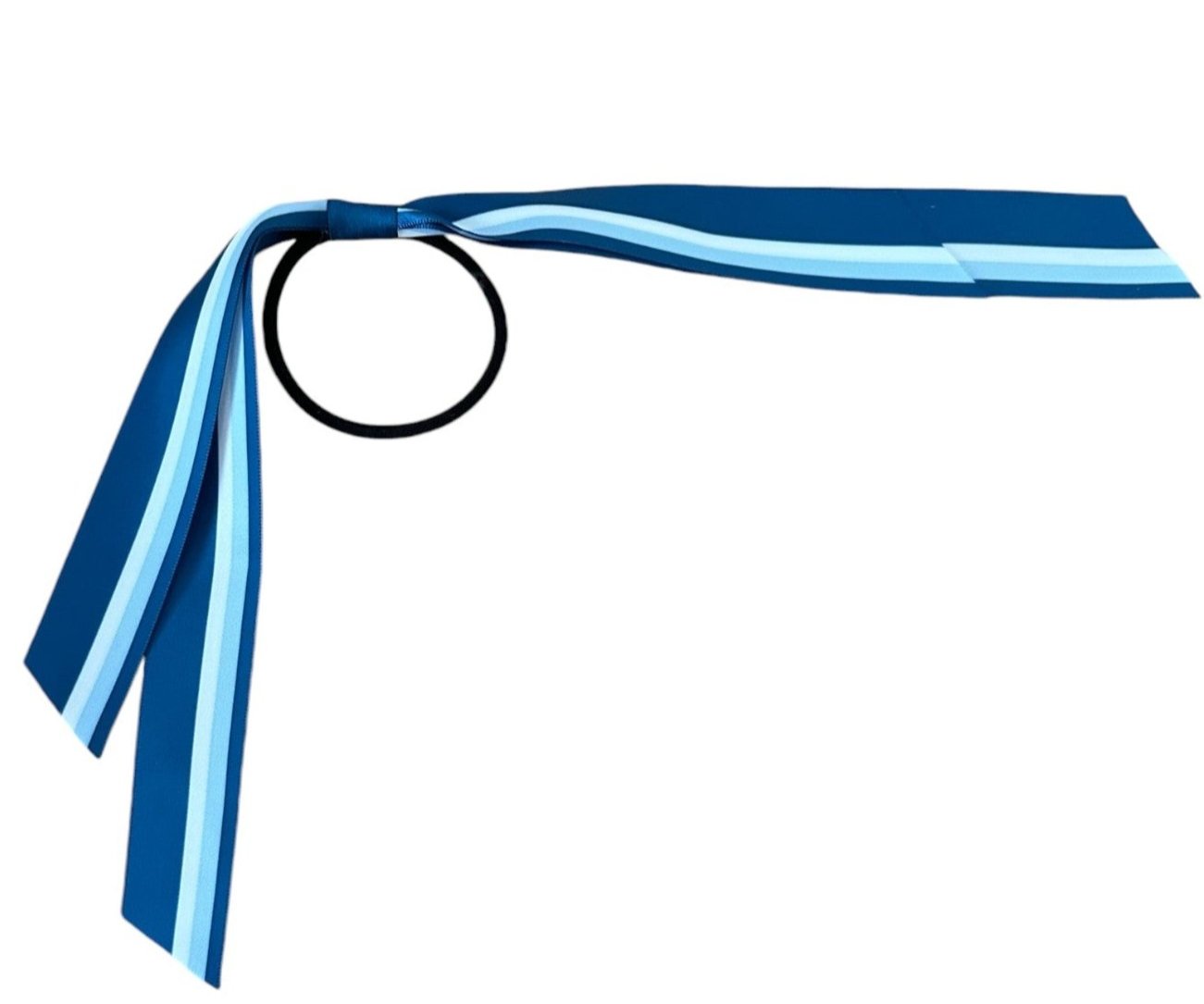 CUSTOM STRIPE Sport Hair Ribbon on elastic | School Hair Ribbon | Netball Hair Ribbon