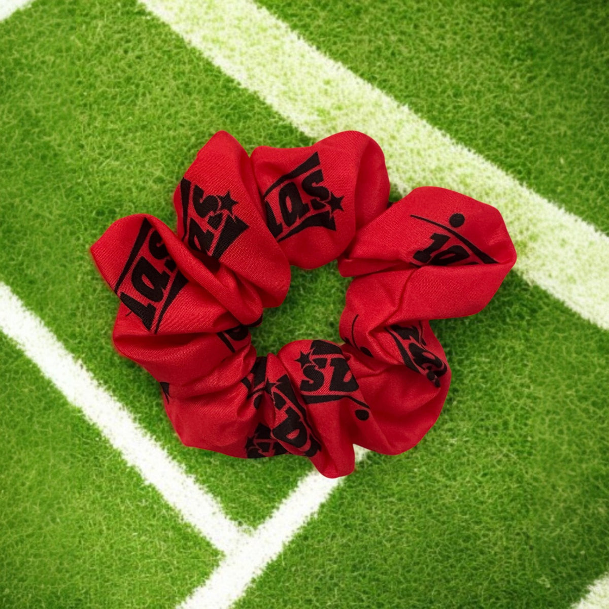 Sport Hair Scrunchie Branded logo Red