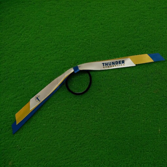 CUSTOM Branded Team Hair Ribbon on Elastic or Clip