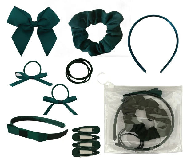 School Scrunchies | School Hair Ribbon | Hair Bows