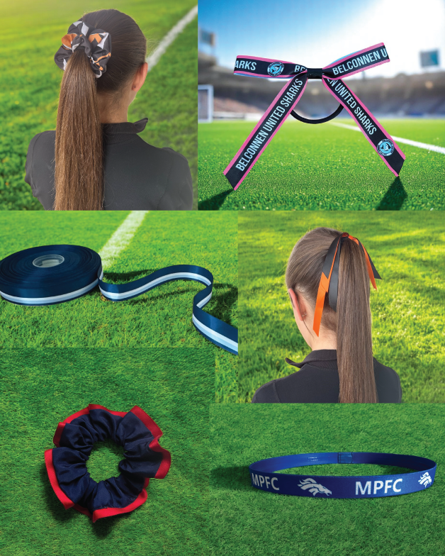 Custom Hair Scrunchies and School Hair Ribbon