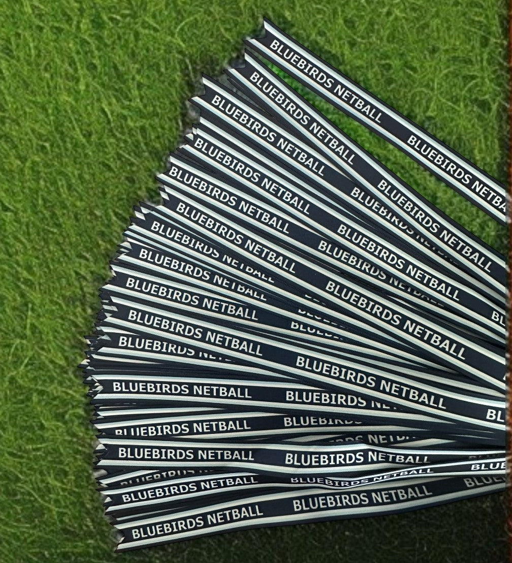 CUSTOM PRINT Cut Hair Ribbon Length 70cm | Heat Cut Hair Ribbon | School Ribbon