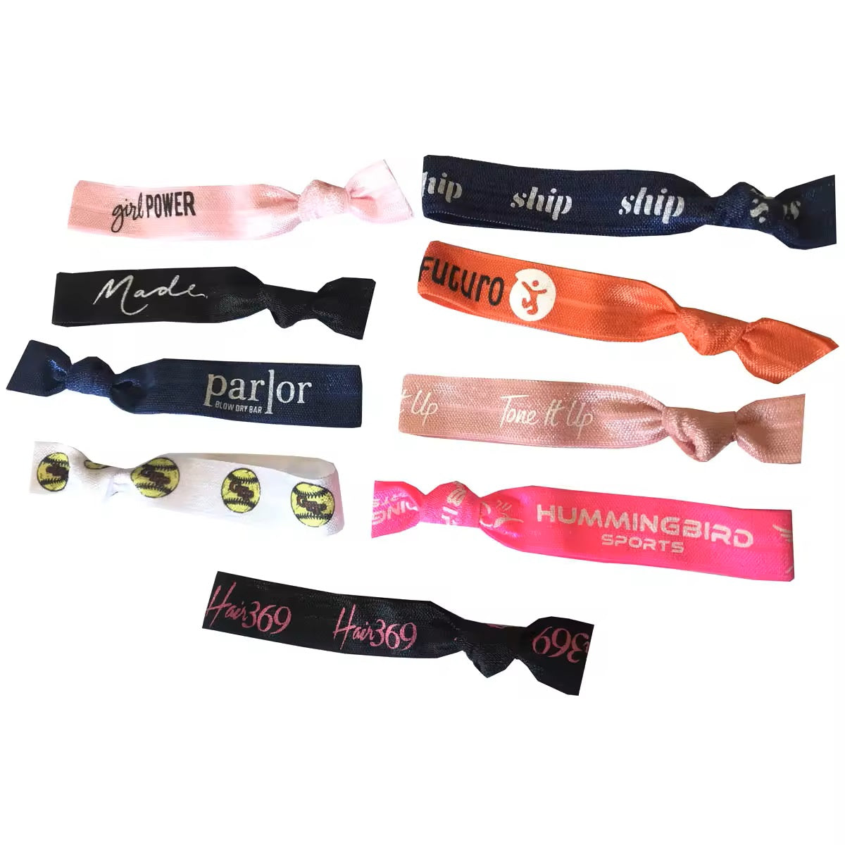 CUSTOM Hair Ties | Logo Branded Hair Elastic