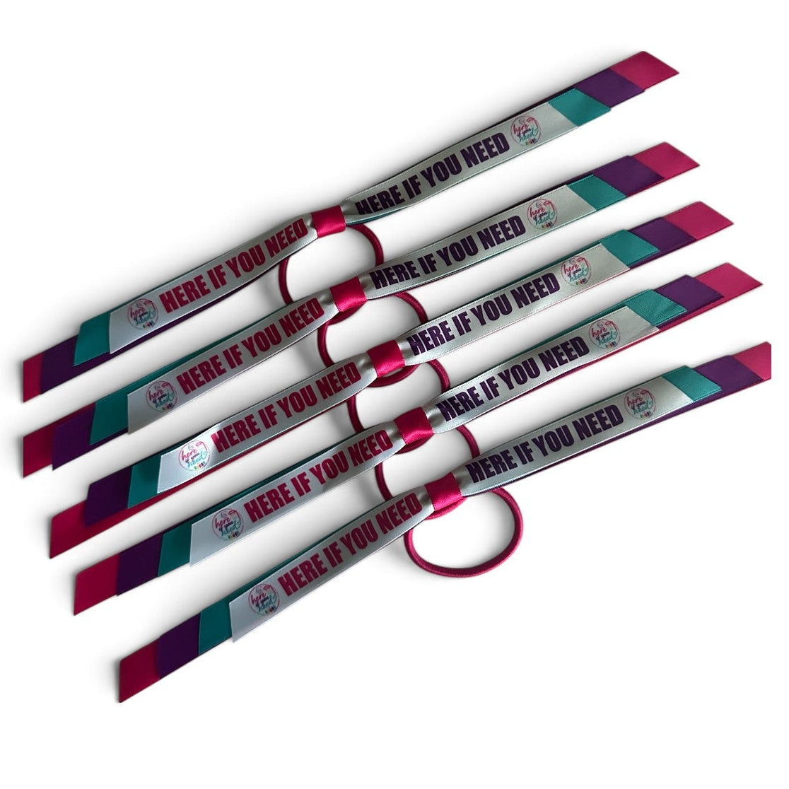 Personalised Hair Ribbons on elastic