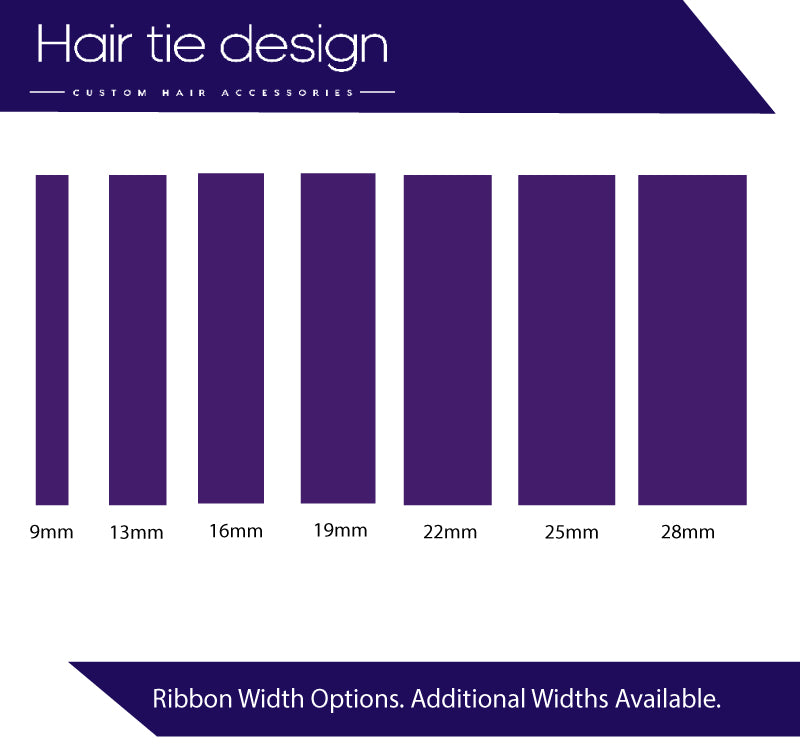 SCHOOL Hair Ribbon | Branded School Ribbon Roll | Cut School Ribbon Hair Tie Design