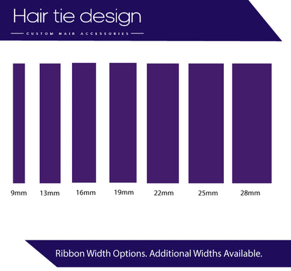 SCHOOL Hair Ribbon | Branded School Ribbon Roll | Cut School Ribbon Hair Tie Design
