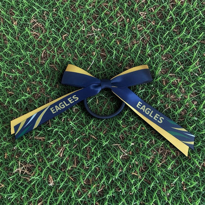 CUSTOM 2 RIBBON Hair Bow on elastic | Sport Hair Ribbon | Sport Hair Bows 