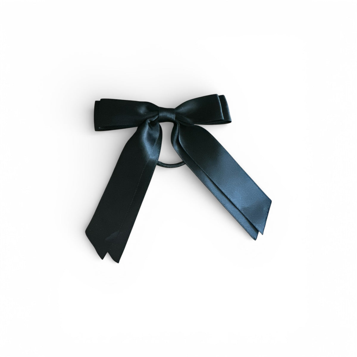 Custom Satin School Hair Bow on Elastic or Clip - 25mm Layered Ribbon My Store