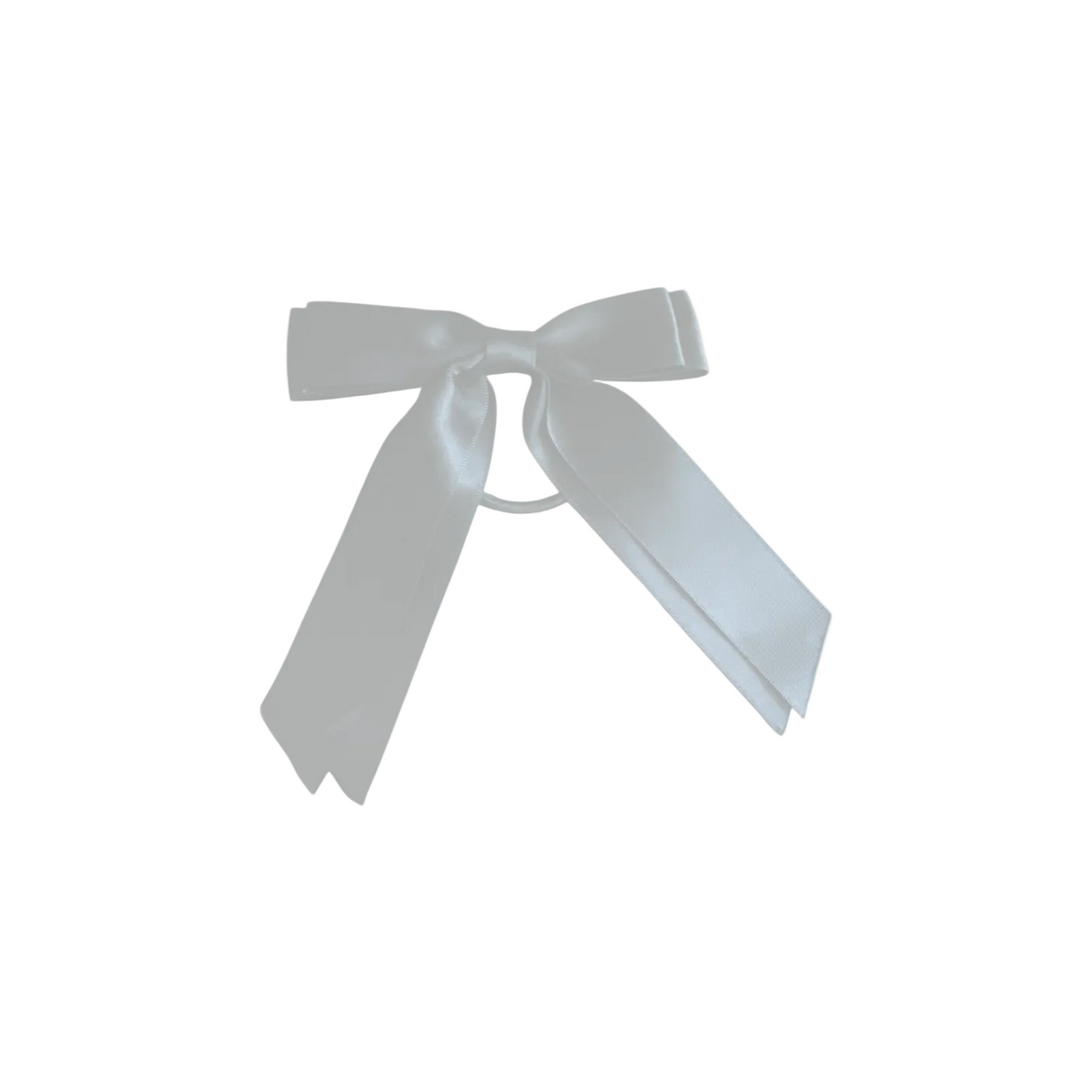 White bow on a white background