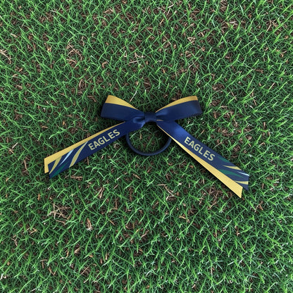 CUSTOM 2 RIBBON Hair Bow on elastic | Sport Hair Ribbon | Sport Hair Bows