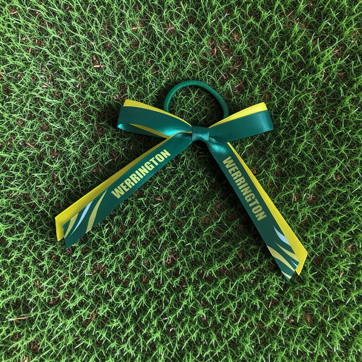 CUSTOM 2 RIBBON Hair Bow on elastic | Sport Hair Ribbon | Sport Hair Bows My Store