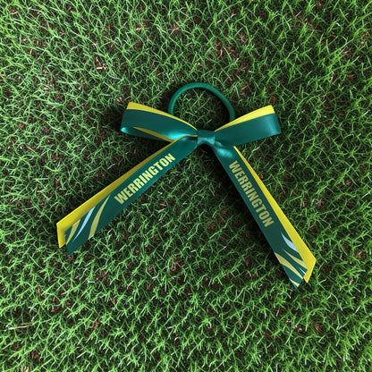 CUSTOM 2 RIBBON Hair Bow on elastic | Sport Hair Ribbon | Sport Hair Bows My Store