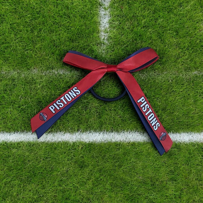 CUSTOM 2 RIBBON Hair Bow on elastic | Sport Hair Ribbon | Sport Hair Bows