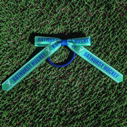 CUSTOM SPORT Hair Bows on elastic | Sport Hair Ribbon | School Hair Bow My Store