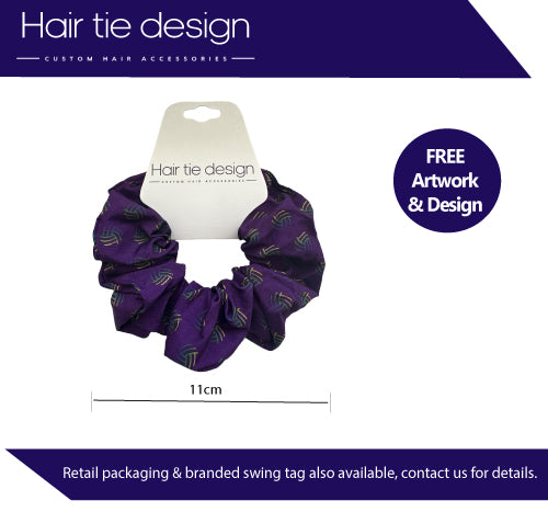 CUSTOM LOGO Scrunchies | Custom Promotional Scrunchies | Branded Scrunchies