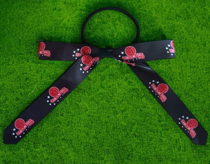 CUSTOM SPORT Hair Bows on elastic | Sport Hair Ribbon | School Hair Bow My Store