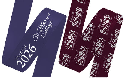 GRADUATION Ribbon | School Graduation Ribbon | Class 2026 Graduation Ribbon
