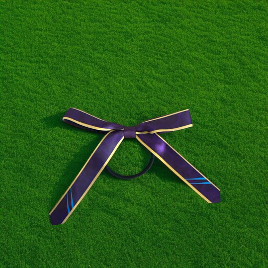 CUSTOM Designed Hair Bow on elastic | Sport Ribbon Bows | School Hair Bows