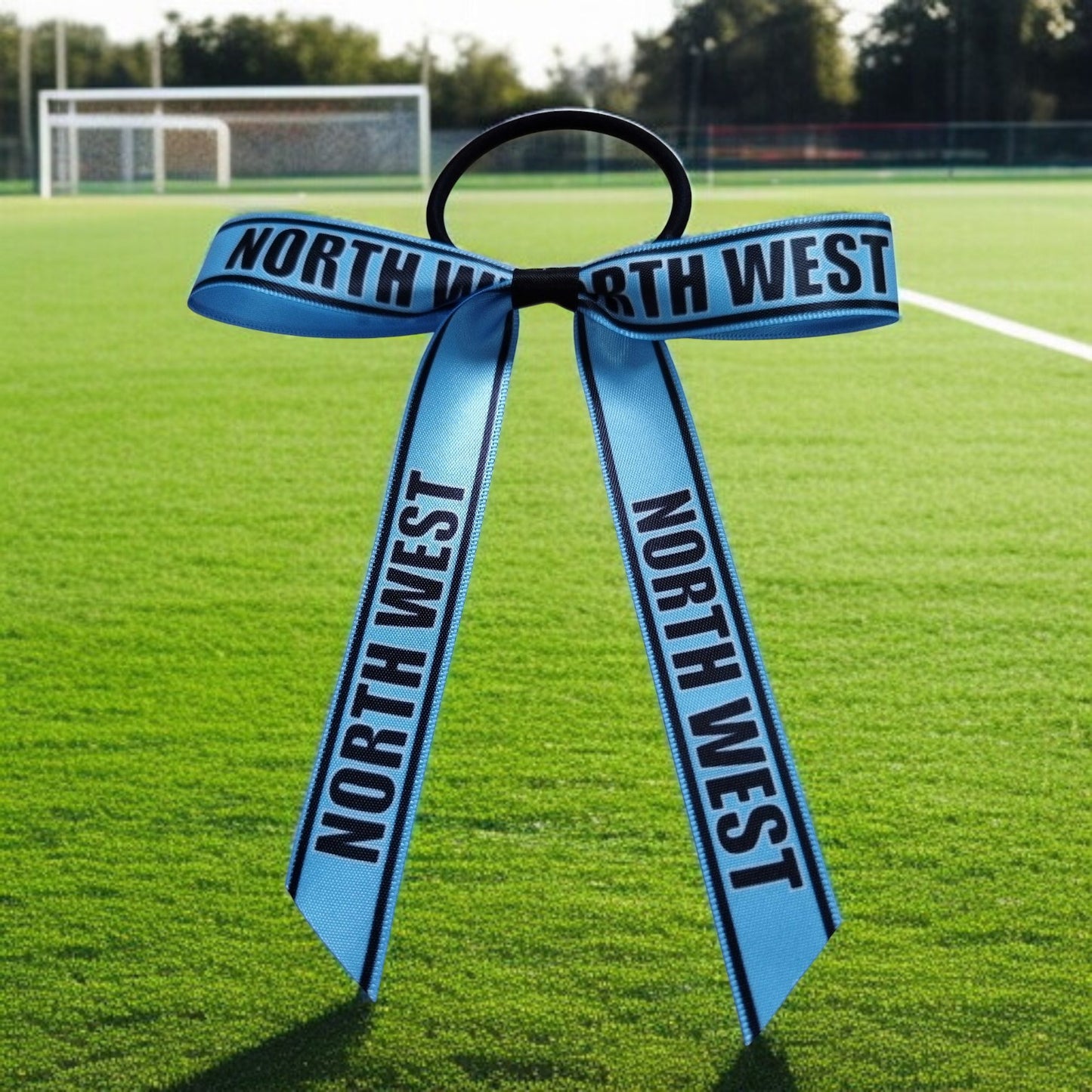 CUSTOM SCHOOL Hair Bows on elastic | School Sport Hair Bows | School Hair Ribbon