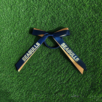 CUSTOM 2 RIBBON Hair Bow on elastic | Sport Hair Ribbon | Sport Hair Bows