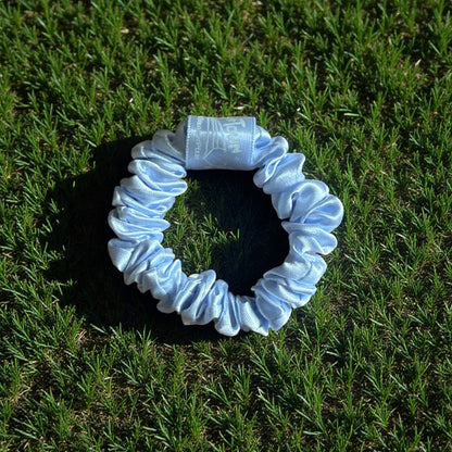 CUSTOM SKINNY Scrunchies with wrap label | Mini Scrunchies | Branded Hair Scrunchies