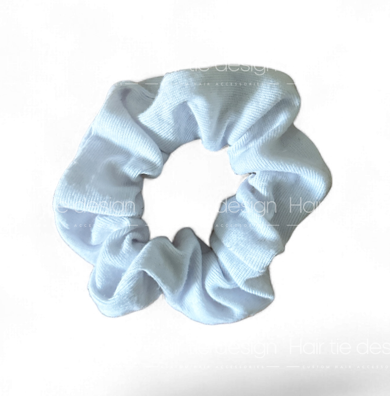 White Sport Scunchie | White School Scrunchie