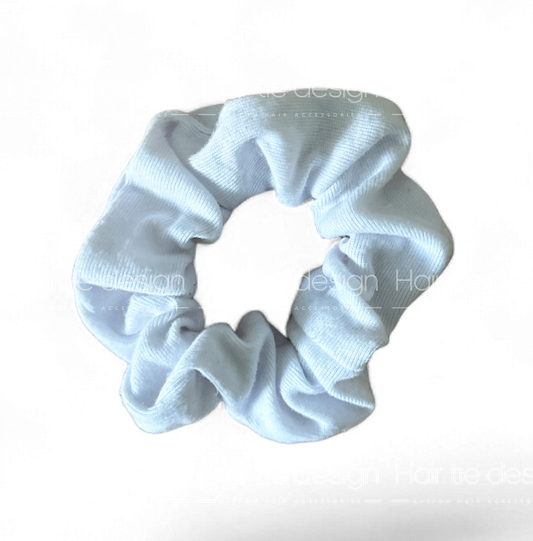 White Sport Scunchie | White School Scrunchie