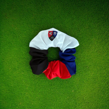 CUSTOM TEAM Scrunchies | Two Colour Sport Scrunchies with Logo