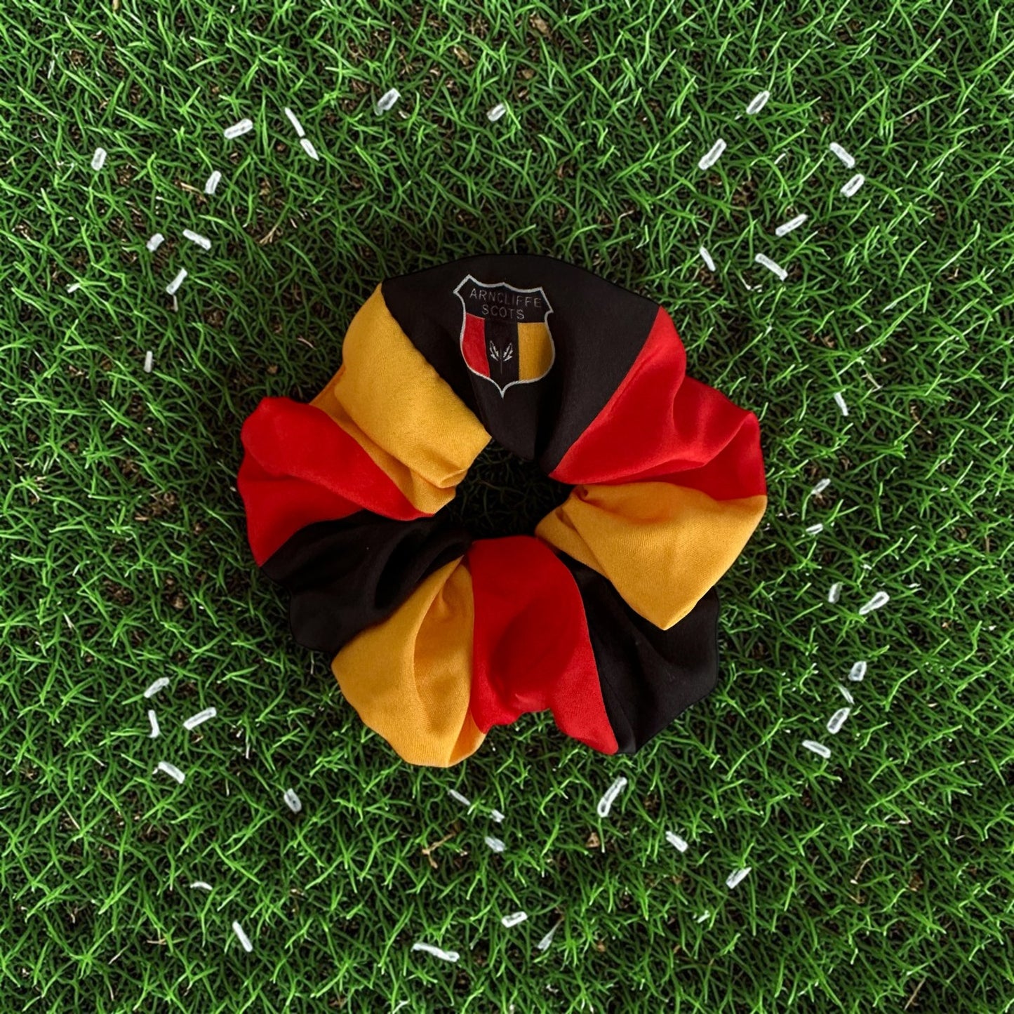 CUSTOM TEAM Scrunchies | Two Colour Sport Scrunchies with Logo