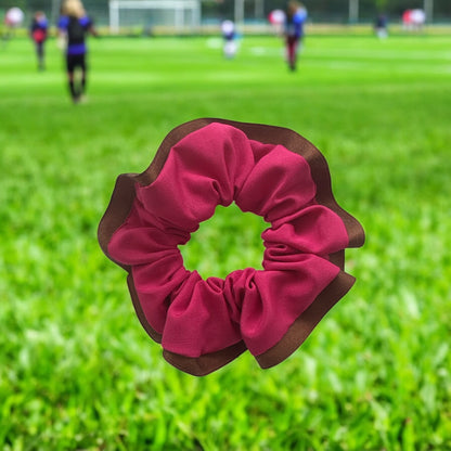 CUSTOM TWO COLOUR Scrunchie | 2 Colour Sport Hair Scrunchies | School Scunchies