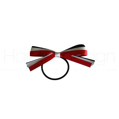 CUSTOM 2 Layer Ribbon Hair Bow on elastic | Sport Hair Ribbon | Sports Hair Bow Hair Bow