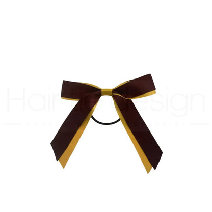 CUSTOM 2 Layer Ribbon Hair Bow on elastic | Sport Hair Ribbon | Sports Hair Bow Hair Bow