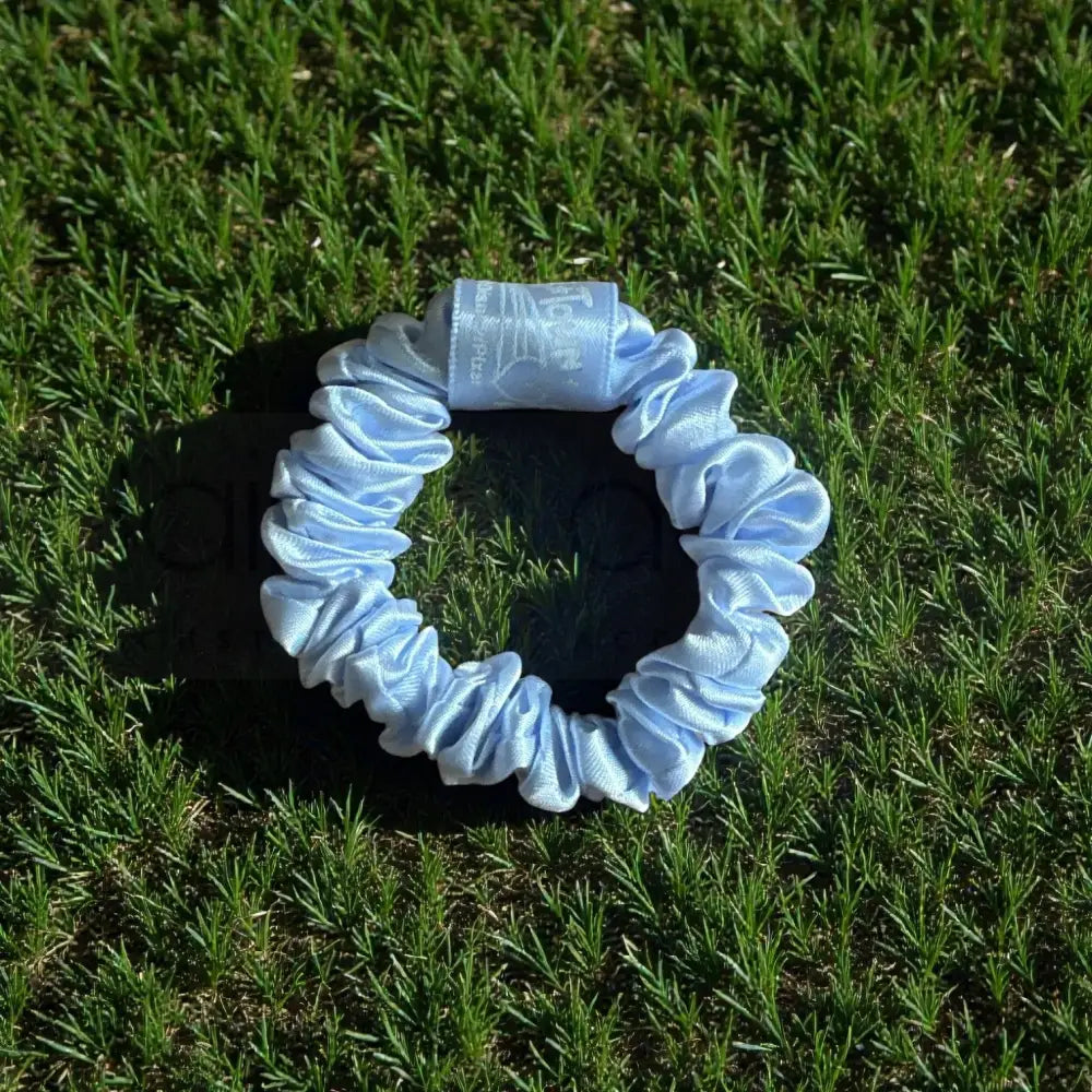 CUSTOM SKINNY Scrunchies with wrap label | Mini Scrunchies | Branded Hair Scrunchies scrunchie