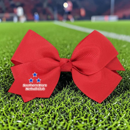 CUSTOM PRINT GROSGRAIN Hair Bow on elastic | School Hair Bow on Clip