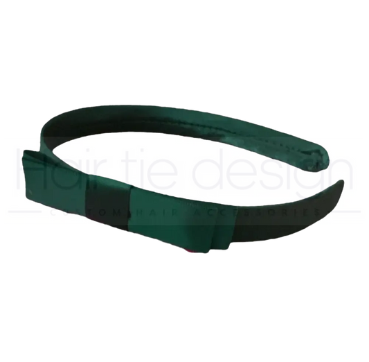 School Bow Satin Headband | School Heaband Scunchie