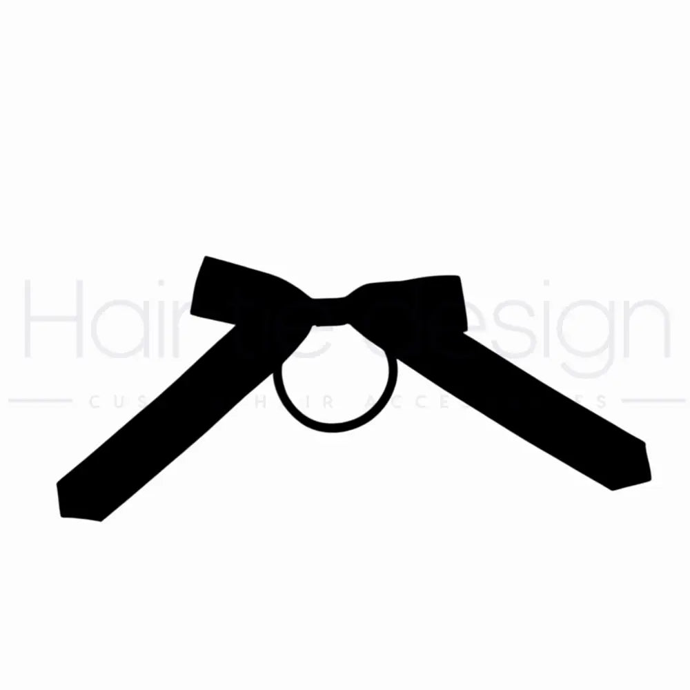 SCHOOL Coloured Satin Hair Bow on Elastic or Clip - SINGLE Ribbon My Store