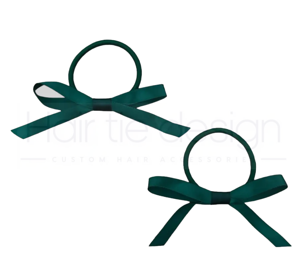 School Satin Bows on elastics | School Bows Scunchie